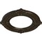 Ekena Millwork Benson Ceiling Medallion (Canopies up to 6 1/8"), 11 1/8"OD x 6 1/8"ID x 5/8"P, Stone Hearth Crackle CM11BNSHC - alternate 2